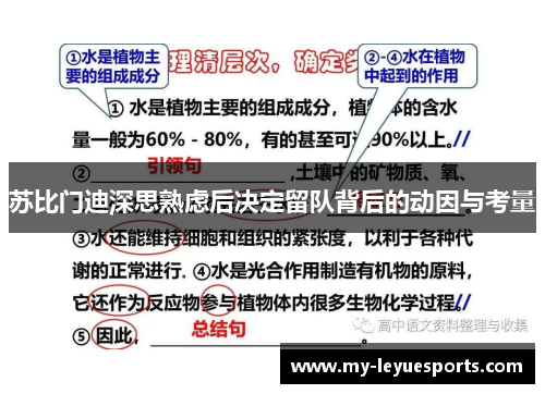 苏比门迪深思熟虑后决定留队背后的动因与考量