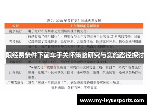 限经费条件下前车手关怀策略研究与实施路径探讨